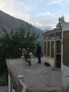 Even the bike got a parking spot with an amazing view