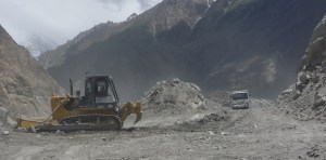 A freshly made road – a nightmare of thick, loose soil 